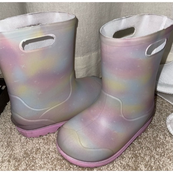 🌸✨Stride Rite 360 Toddler Rainbow Gecko Rain Boot with Cozy Removable Lining - Picture 12 of 14
